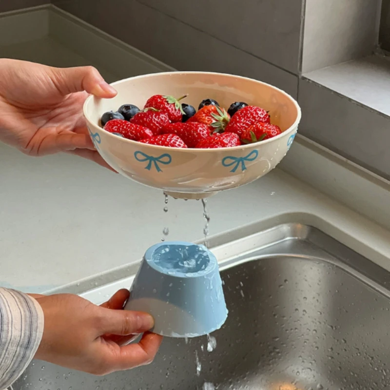 High Base Fruit Drain Plate Fruit Light Luxury High-end Display Snack Plate Creative High Appearance Horizontal Fruit Plate