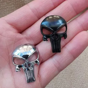 Etiqueta de metal crânio para rifle airsoft, acessórios de caça, novo, 30x20mm, para ar15, ar10, ak47, m4, m16, 1911, usp, m92, glock, g17, 19 8 principais vendas adesivos de armas - №4