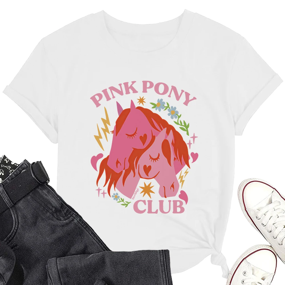 Pink Pony Club song fans Gift Short Tee Cotton T-Shirt Fashionable shirt Men/Women Tee