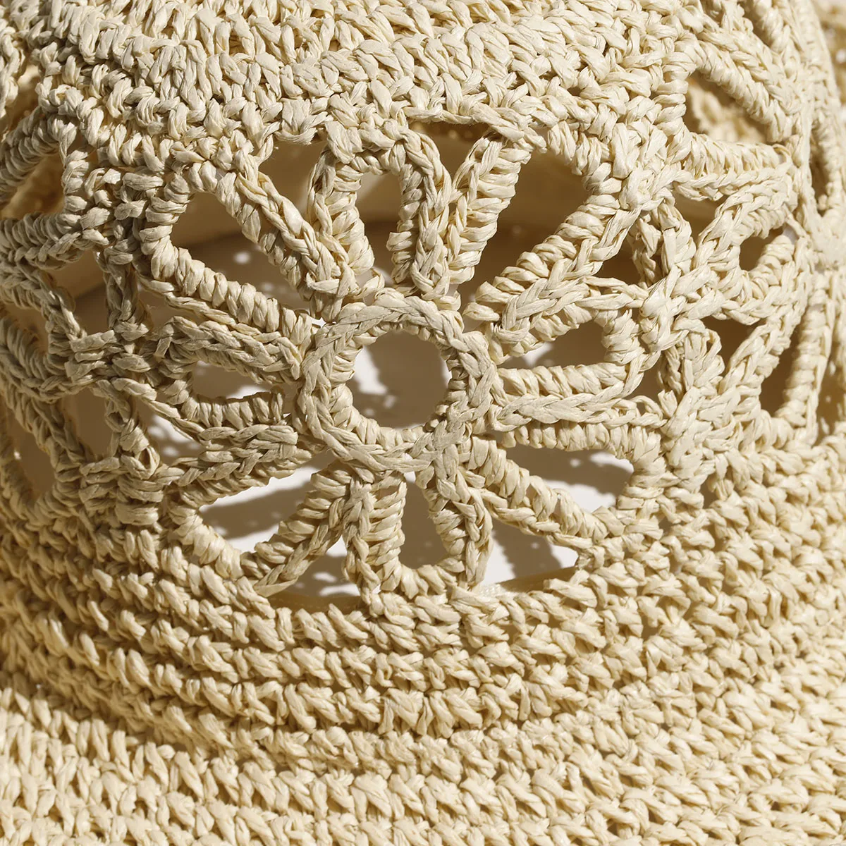 FASHION Flower Handmade High Quality Simple 2026 NEW Sun Hat Floppy Summer Hats For Women Beach Panama Straw Dome Bucket Hat