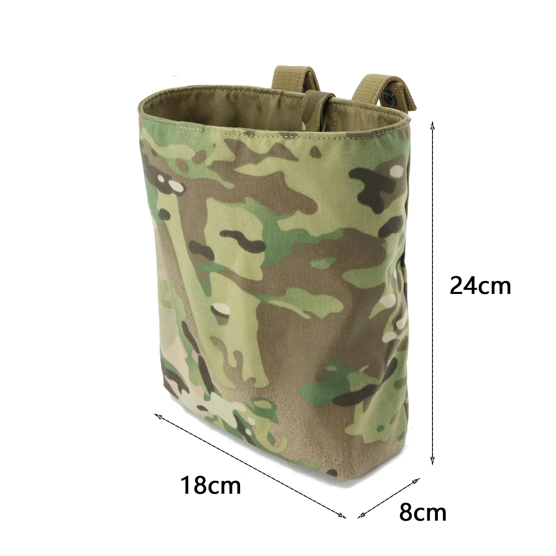 ApeForceGear bolsa táctica MOLLE desplegable enrollable camuflaje - imagen 2