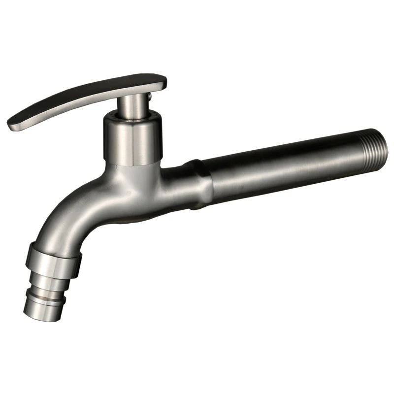 

1 шт., декоративный уличный садовый смеситель, удлиняющий 18 см, краны для стиральной машины из нержавеющей стали 304, настенное крепление