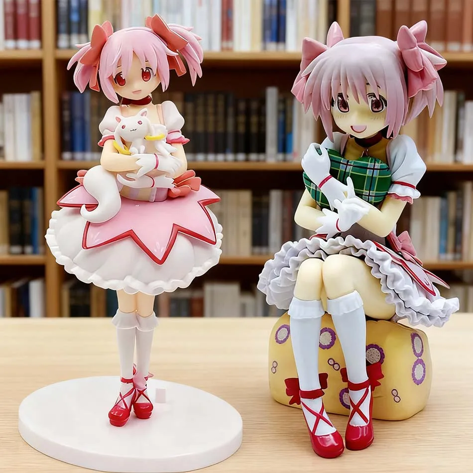 18CM Puella Magi Madoka Magica Anime-Figur Kaname Madoka Magic Girl PVC Anime-Actionfiguren Modell Anime-Cartoon-Modell Spielzeug Geschenk