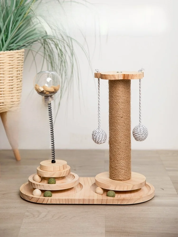 

Интерактивная доска-качалка для кошек с игрушками и когтеточкой: комплексное решение для развлечения питомцев