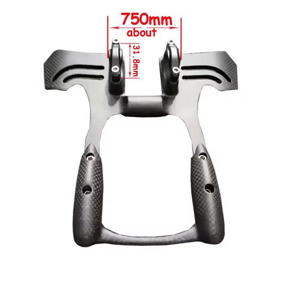 HB097 دراجة المقاود تمديدات ألياف الكربون الطريق الحصى الدراجة الراحة TT مقود ايرو #4