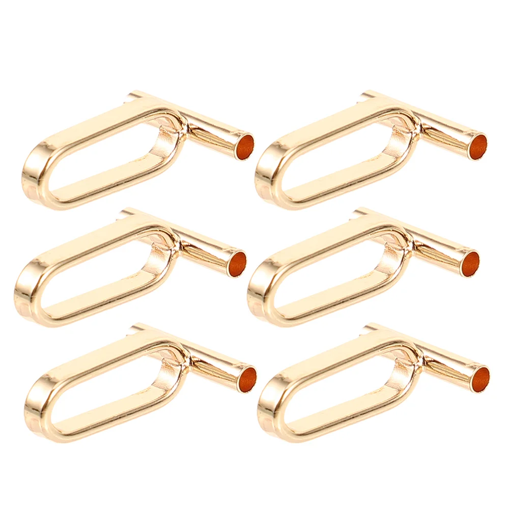 6 Pcs Brooch Converter Metal Pin Converters Pendant Stainless Steel for Brooches