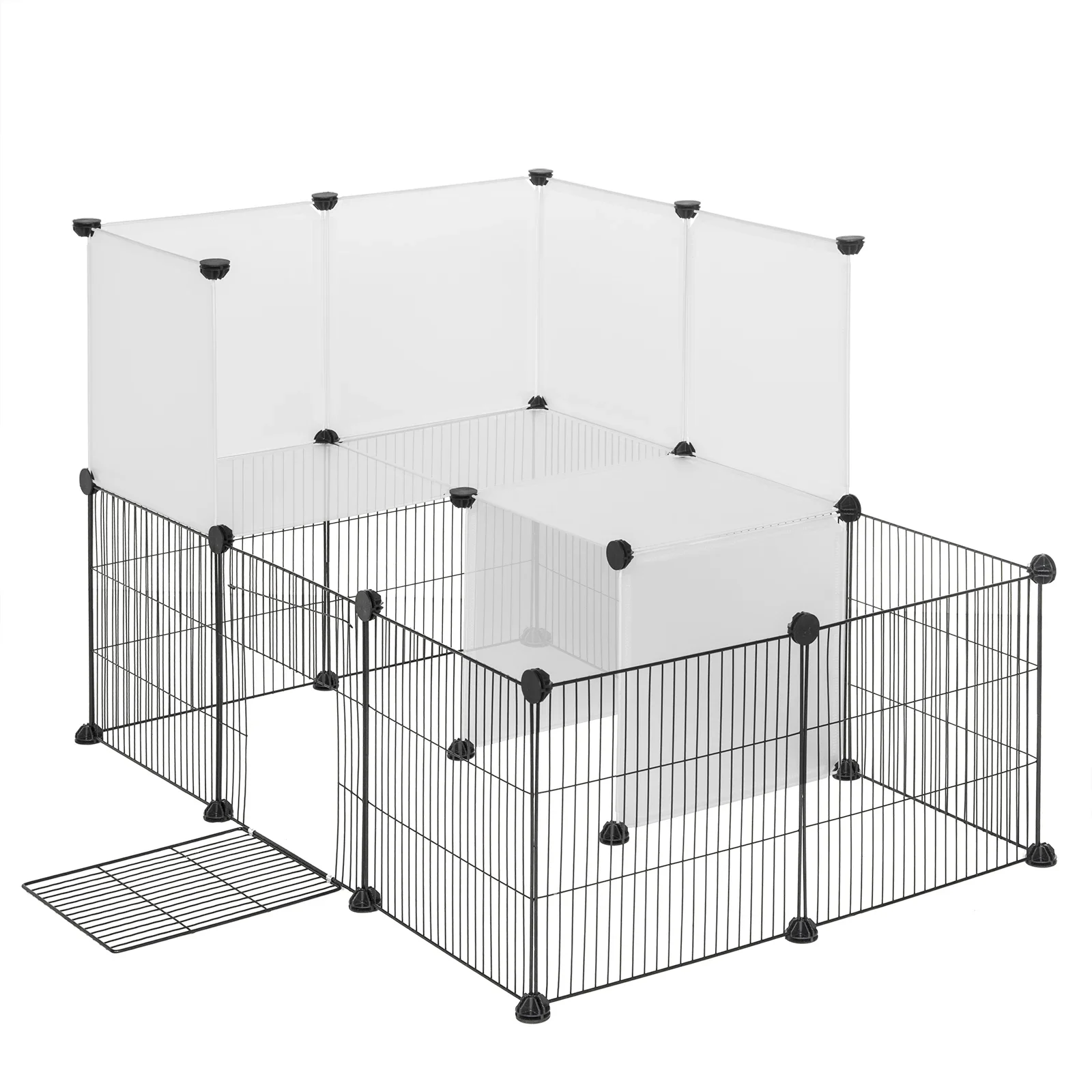 

Прозрачный манеж для домашних животных «сделай сам», забор для маленьких животных для кроликов, морских свинок, котят, щенков, домашняя модульная ручка, безопасный корпус для двора