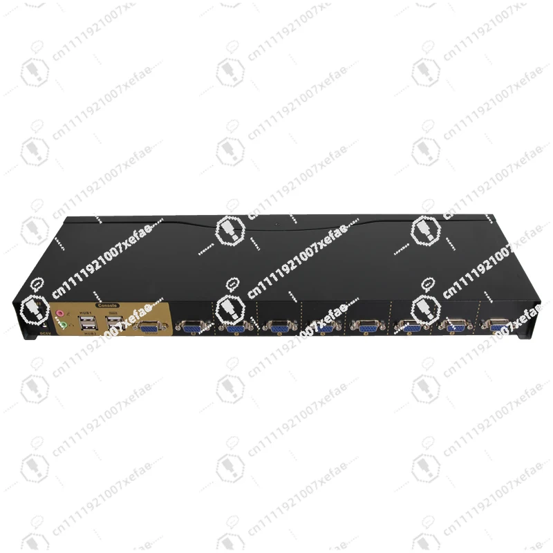 1080P 60Hz VGA KVM switcher 8 in 1 out, infrared remote control 8 monitors Video selector