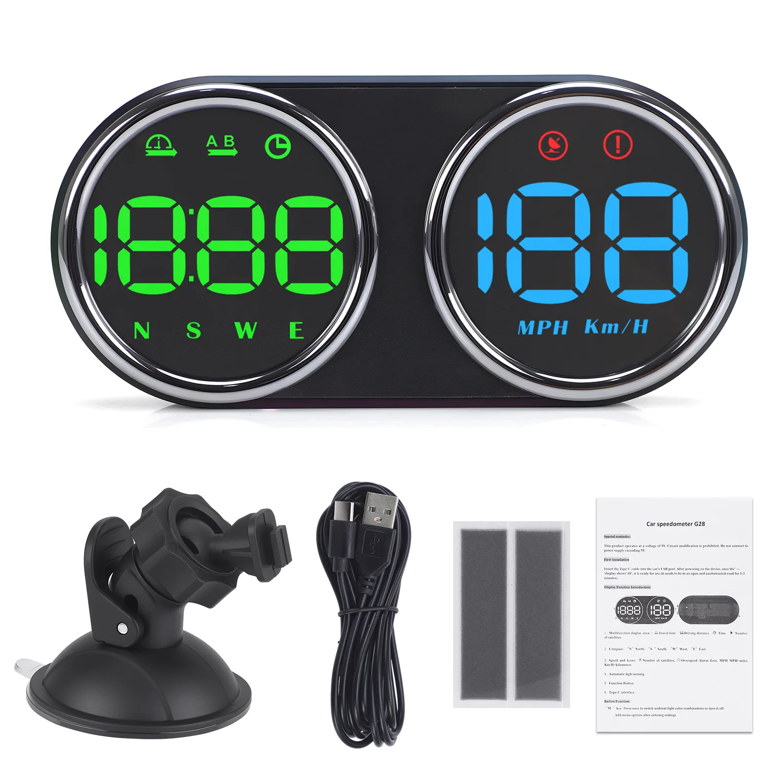 Sale Newest Car Speedometer Head-up Display Digital Speedometer Overspeed Display SUV RV
