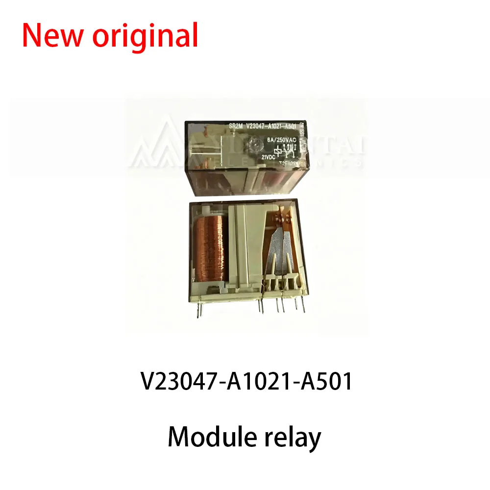 (5pcs) 100% New relay V23047-A1021-A501 8-pin 2-open 2-closed 6A relay