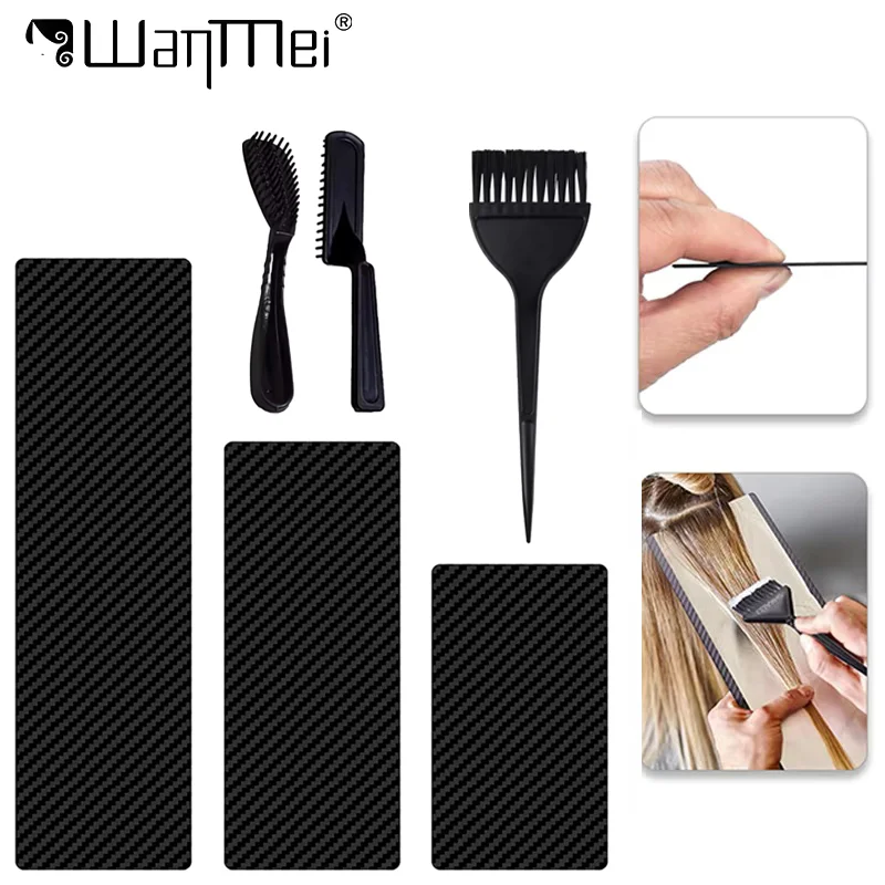 4pcs/set Professional Hair Coloring Board with Color Mixed Bowl Hair Stirring Brush Bleaching Hair Styling Tools Salon