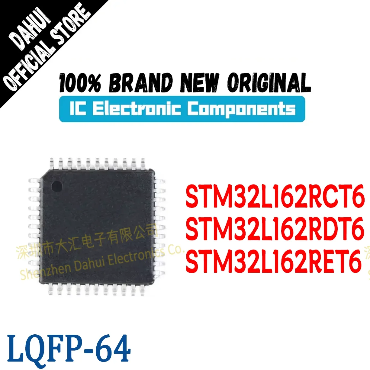 

STM32L162RCT6 STM32L162RET6 STM32L162RDT6 STM32L STM IC MCU Chip LQFP-64 Quality Brand New Microcontroller