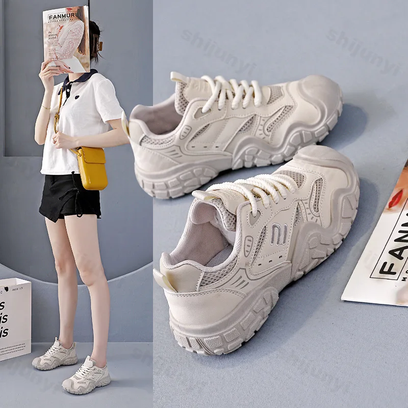 نساء أحذية رياضية غير رسمية 2025 الخريف موضة في الهواء الطلق عدم الانزلاق احذية الجري أحذية رياضية مريحة للتنفس Zapatos Mujer