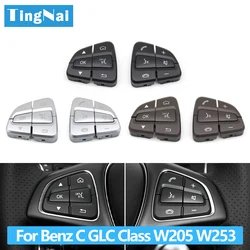 W205 W253 Car Multi-function Steering Wheel Switch Control Buttons Cover For Mercedes Benz C GLC Class 0999050300