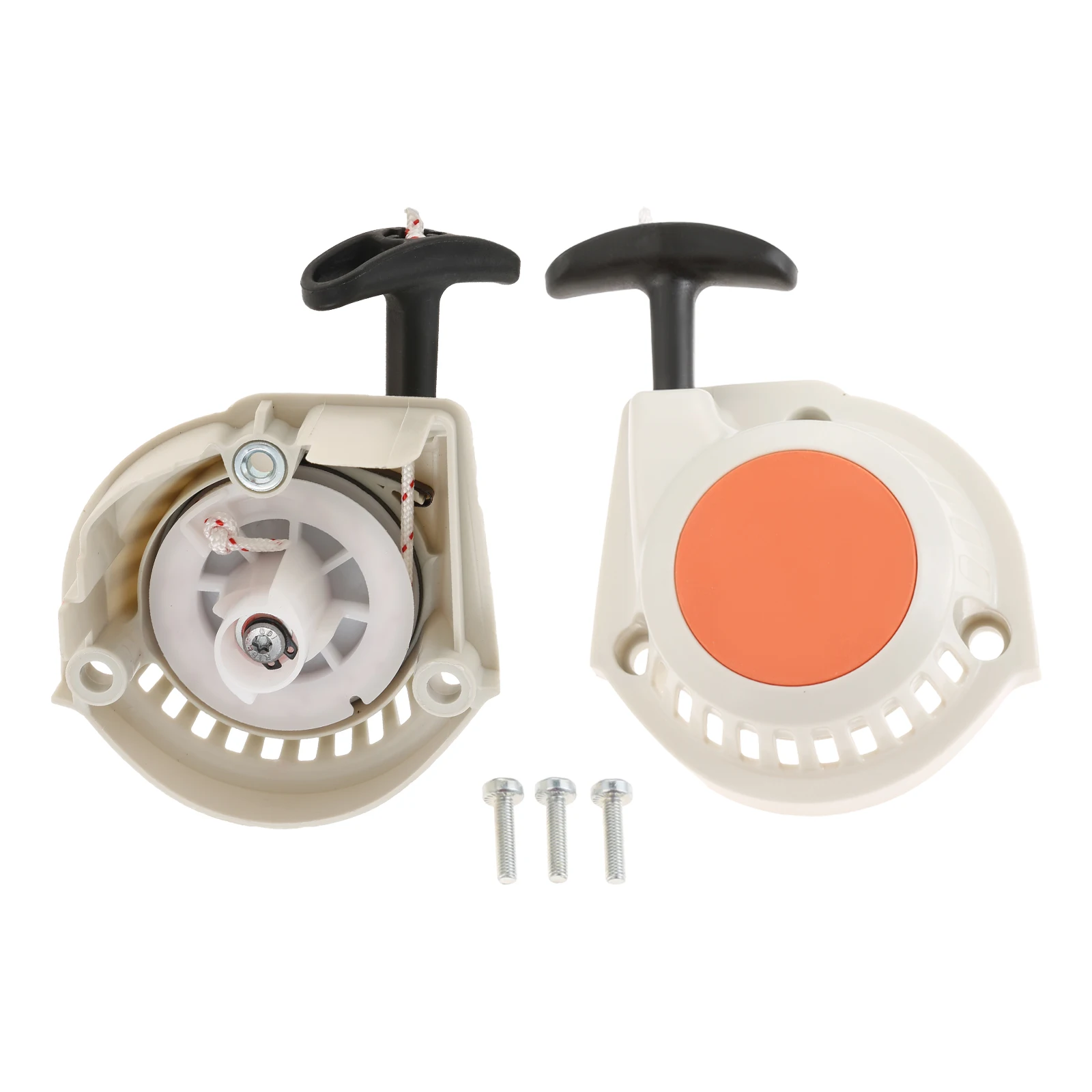 1pc recoil starter se encaixa para stihl fs94 km94 hl91 hl94 fs94r fs94c fs94rc aparadores peça de substituição número 4149 190 4001