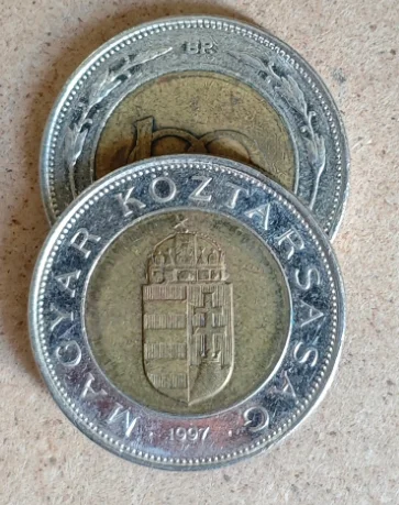 عملة هنغارية ذات لونين مقاس 23 مم، عملة تذكارية أصلية لهواة الجمع