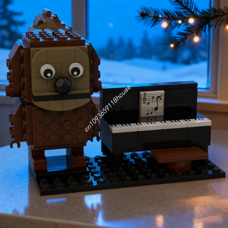 

122pcs MOC Rowlph The Muppets Brickheadzed Model Building Blocks Toys Construction Assemble DIY Christmas Gift Idea Education