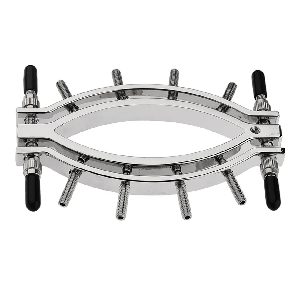 Morsetto per labbra femminile in metallo clitoride G spot tease inside vision spy giocattoli del sesso vaginale morsetto per zoccoli della vagina 8 viti