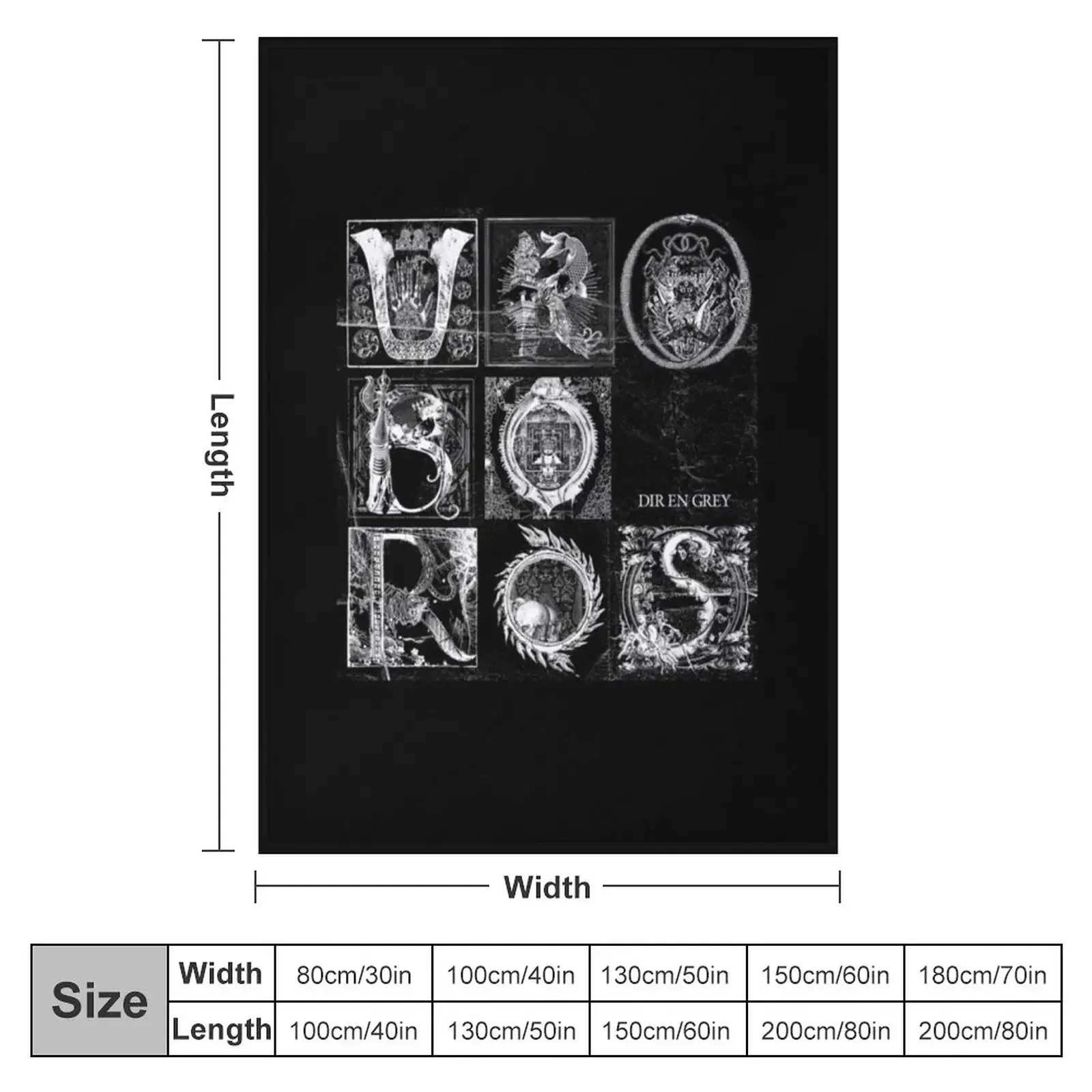 DIR EN GREY Gift For Men and Women, Gift Father Day, Gift Halloween Day, Thanksgiving, Christmas Day Throw Blanket