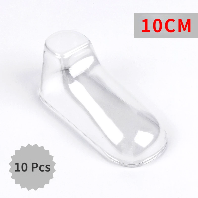 10Pcs Baby Shoe Stretcher Socks Display Stand Clear PVC Child Booties Showcase Support Frame Feet Plastic Shoe Trees