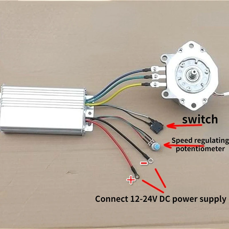 

Brushless motor controller DC regulator speed three-phase for high power brushless motor driver accessories DC12V-24V 500W 30A