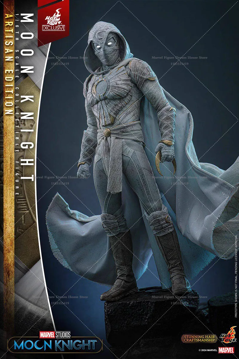 1/6 Scale MOON KNIGHT 12-inch Full Set Action Figure Soldier In Stock HOTTOYS TMS140AE Short Curly Dark Brown Hair Implantation