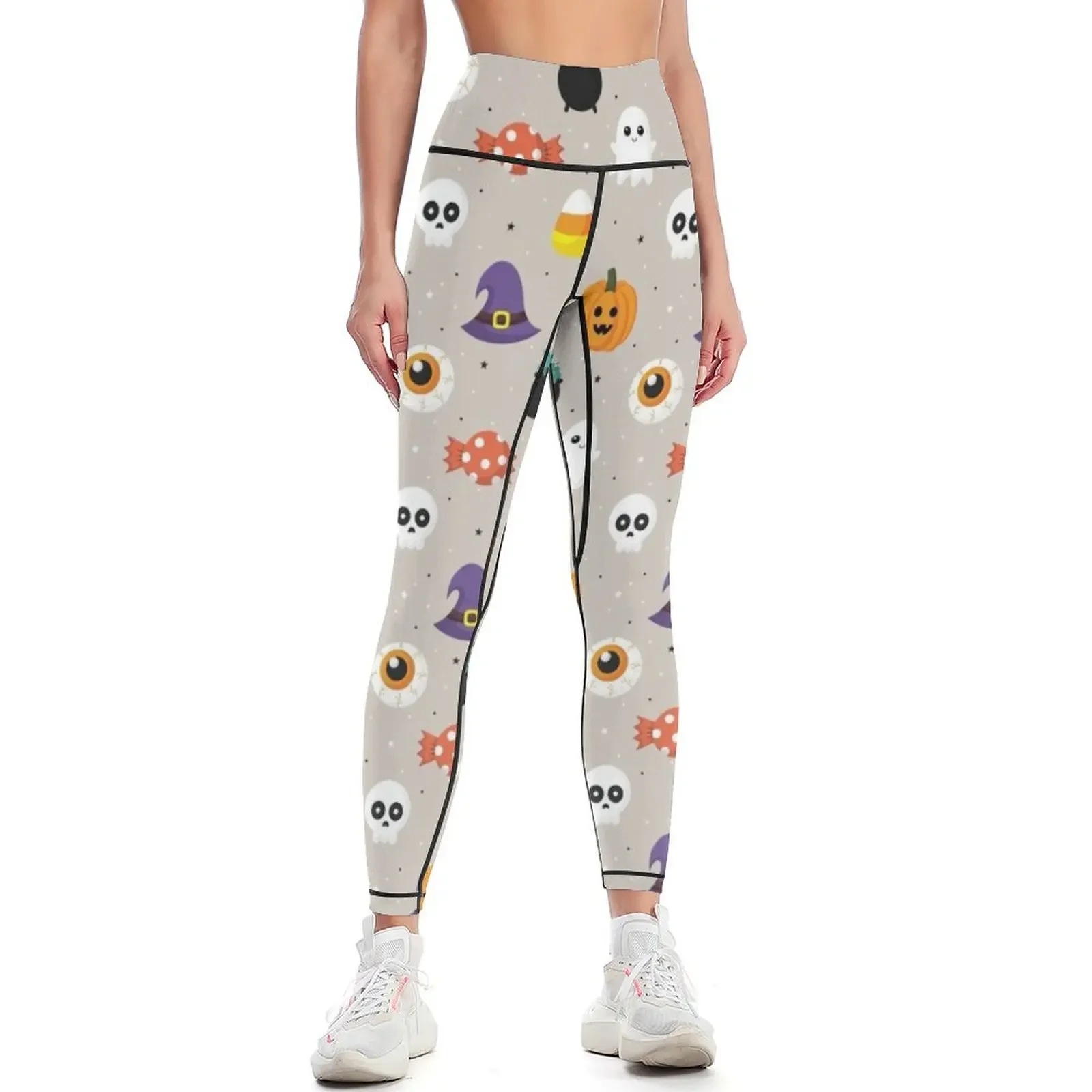 

Tricks, Treats and Cauldrons Leggings gym's clothing workout shorts Clothing fitness gym top Womens Leggings