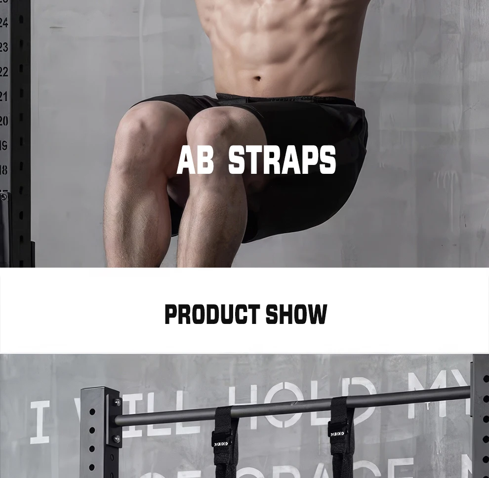 1 paar Fitness Bauch Muskel Gürtel Hängen AB Sling Straps Hängen Pull-Ups Training Horizontale Bar Gym Muskel Training gürtel – Detail 3
