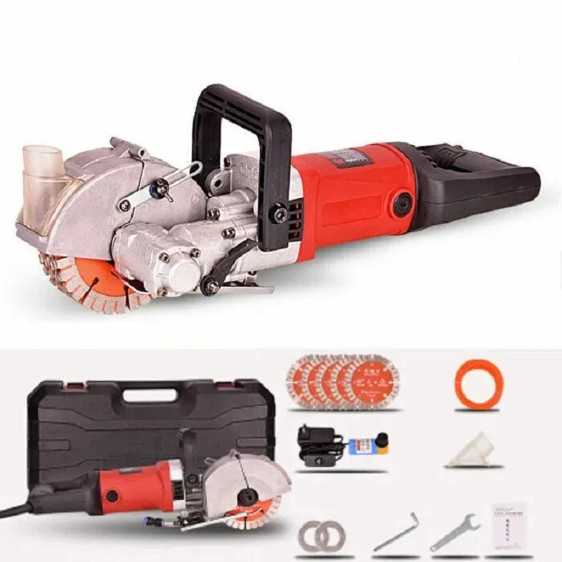 Machine Wall Chaser Groove Cutting 4500W Electric Wall Slotting Machine Dustproof and Laser Sighting Steel Concrete Circular Saw