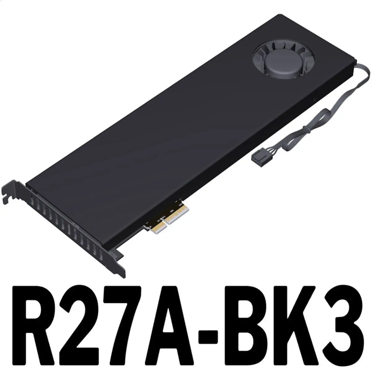 (A99Z] ADT R27A-BK3 PCIe 5.0 X4 to U.2 Hard Drive Adapter Card 128Gbps SFF-8639 Interface with Enclosureb