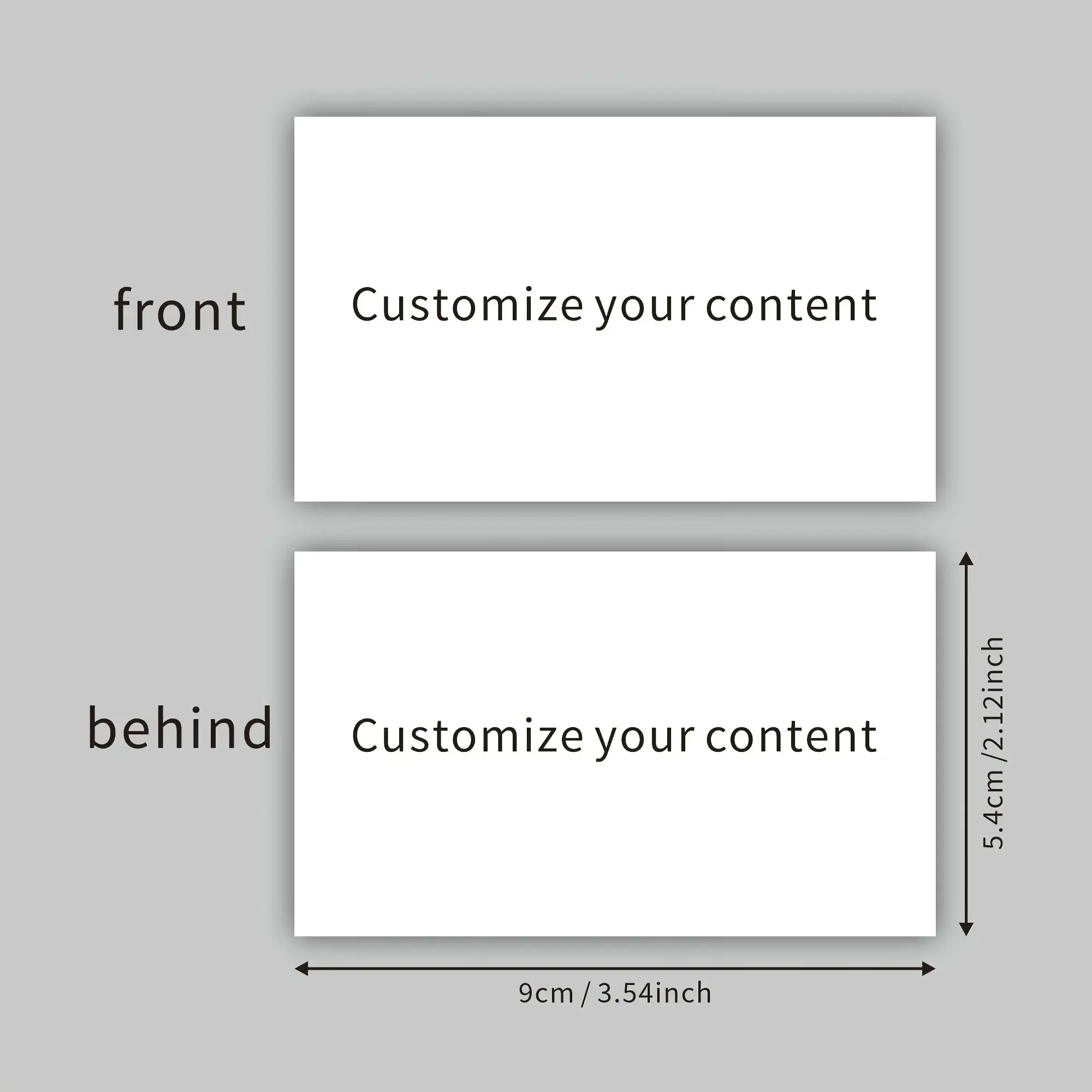 Picture 7: Custom Logo Business Cards (100pcs) - Add Your Logo/Design | Personalized Professional Cards