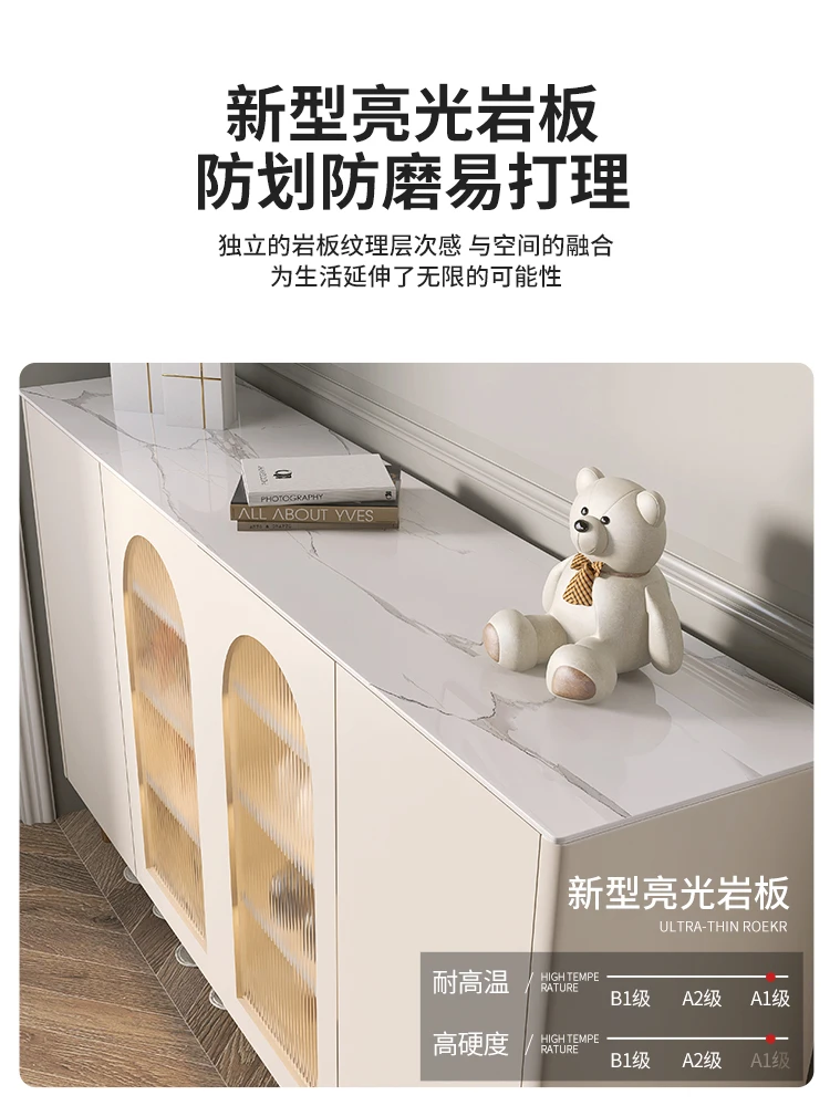 Slate household entrance door Internet celebrity new 2022 explosion Entrance cabinet integrated against the wall