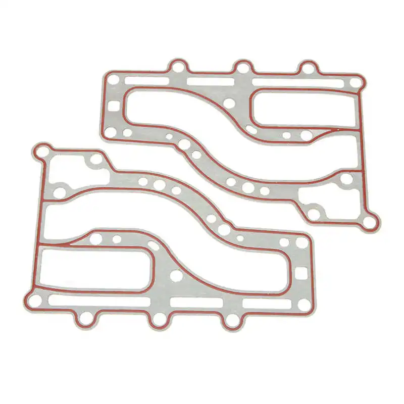 2Pcs Outboard Exhaust Inner Cover Plastic 63V 41112 A0 Boat Motor Gasket for 2 Stroke 15HP Engine Motor