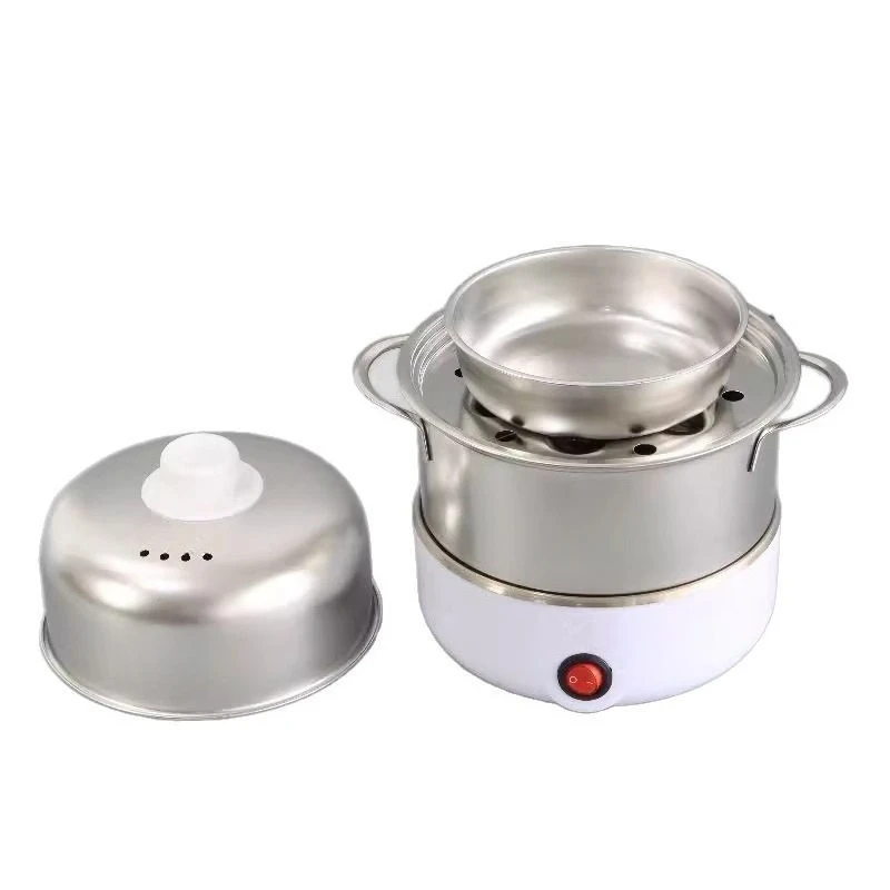 

2026 All Stainless Steel Egg Cooker, Auto Shut-Off Mini Egg Steamer, Small Household Breakfast Machine