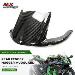 Motorcycle Carbon Fiber Rear Mudguard Fender Hugger Tire Flap Splash For KAWASAKI NINJA ZX-10R ZX10R ZX 2011-2024 2023 2021