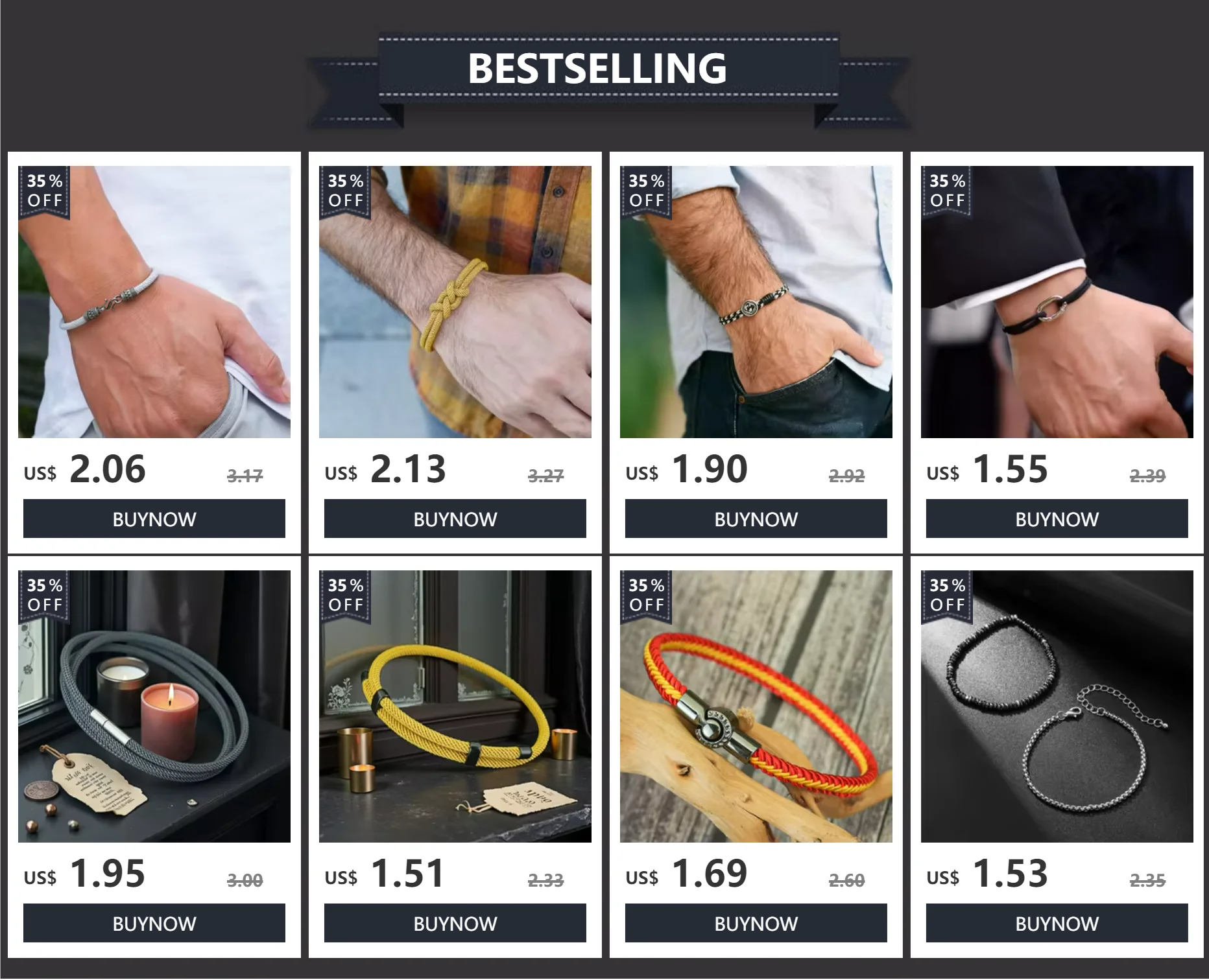 Stilvolles 2-teiliges Herren-Armband-Set, 4 mm, Edelstahl, kubanisches Kettenarmband, quadratisches Hämatit-Stein, Heilarmband, Fahrradzubehör – Detail 1