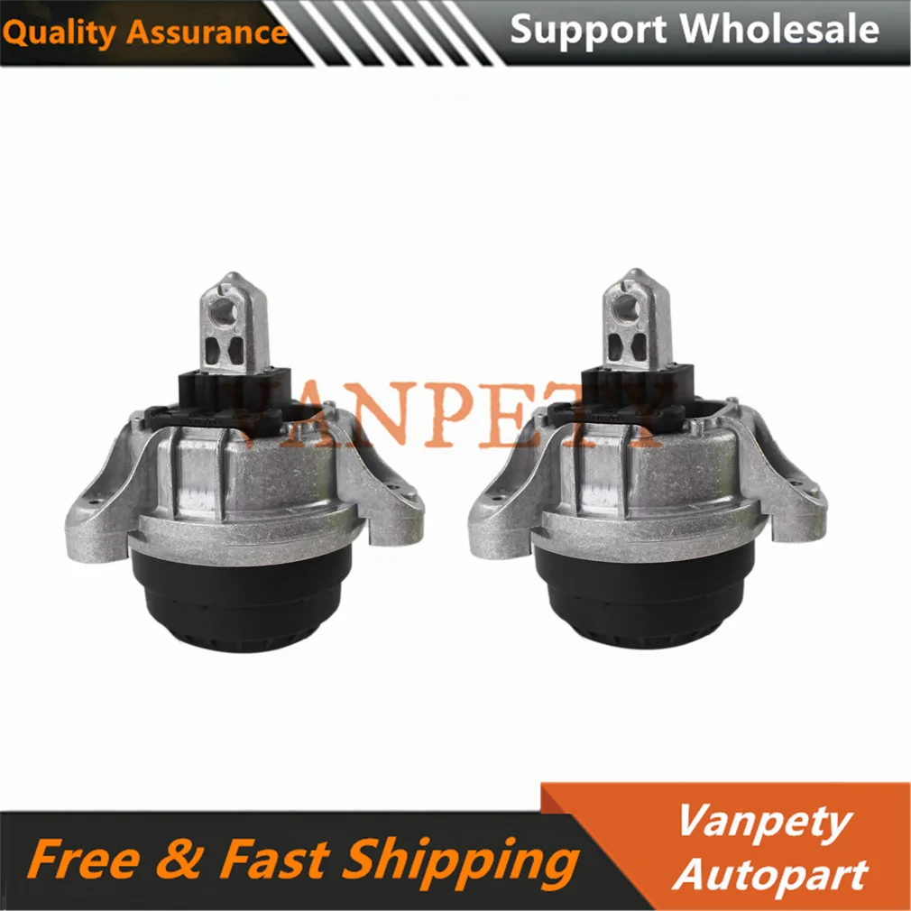 2pcs 22116780263 22116780264 6780264 6868302 22117935141 Engine Mount Left & Right Side For BMW 5 SERIES F10 F11 Hydro Mounts