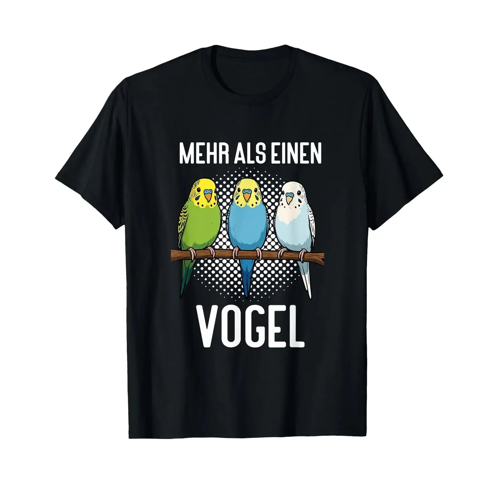 T Shirt with German Text Mehr als einen Vogel Language vintage Washed Versatile streetwear Stretched Top For Everyday Wear Soft