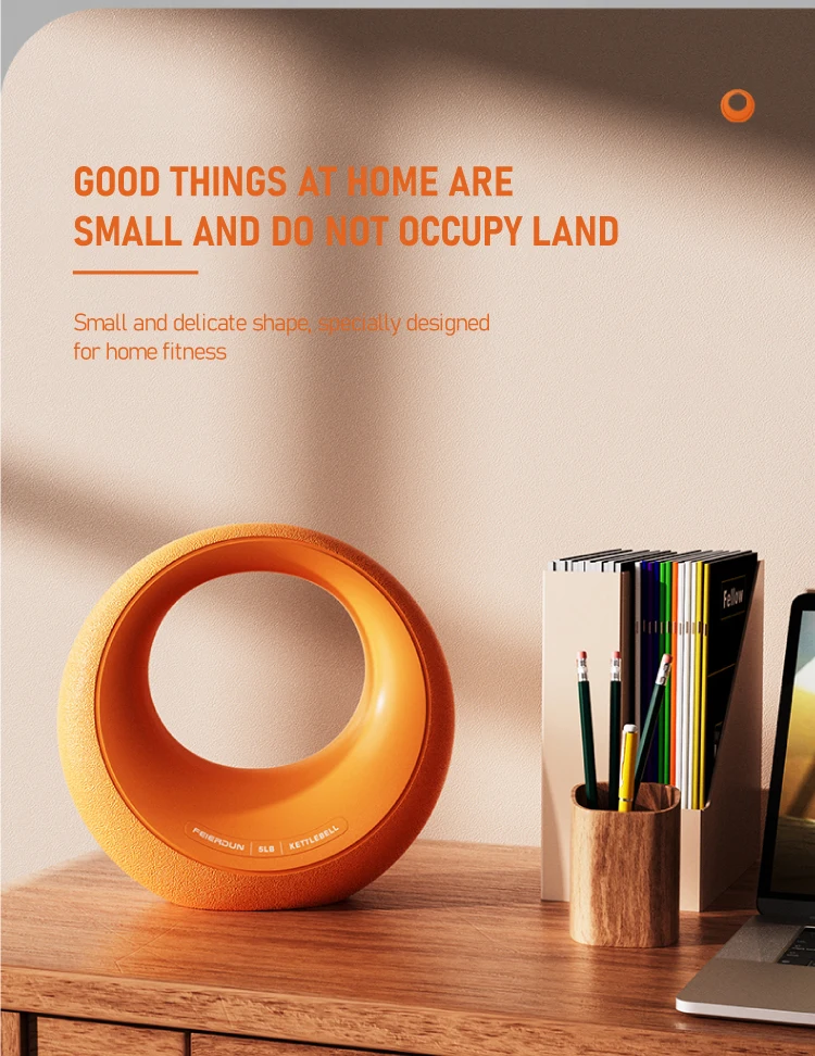 دمبل Kettlebell مصنوع من السيليكون على شكل قمر للنساء لتمارين اللياقة البدنية #4