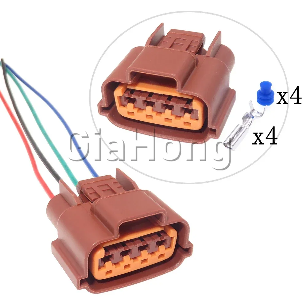 1 Set 4 Ways 6098-0309 AC Assembly Auto Generator Waterproof Connector 6189-7713 6189-0144 Car Wiring Socket for Nissan Teana