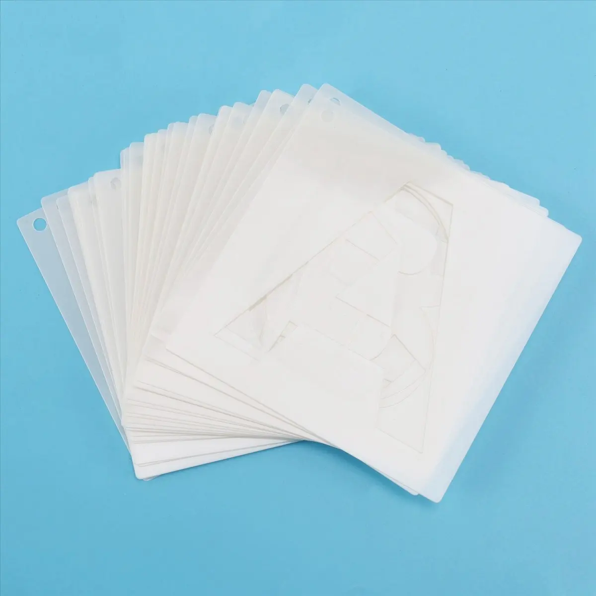ABNH Letter Stencils for Painting on Wood 36 Pcs Letter and Number Stencils Reusable Font Templates for Home