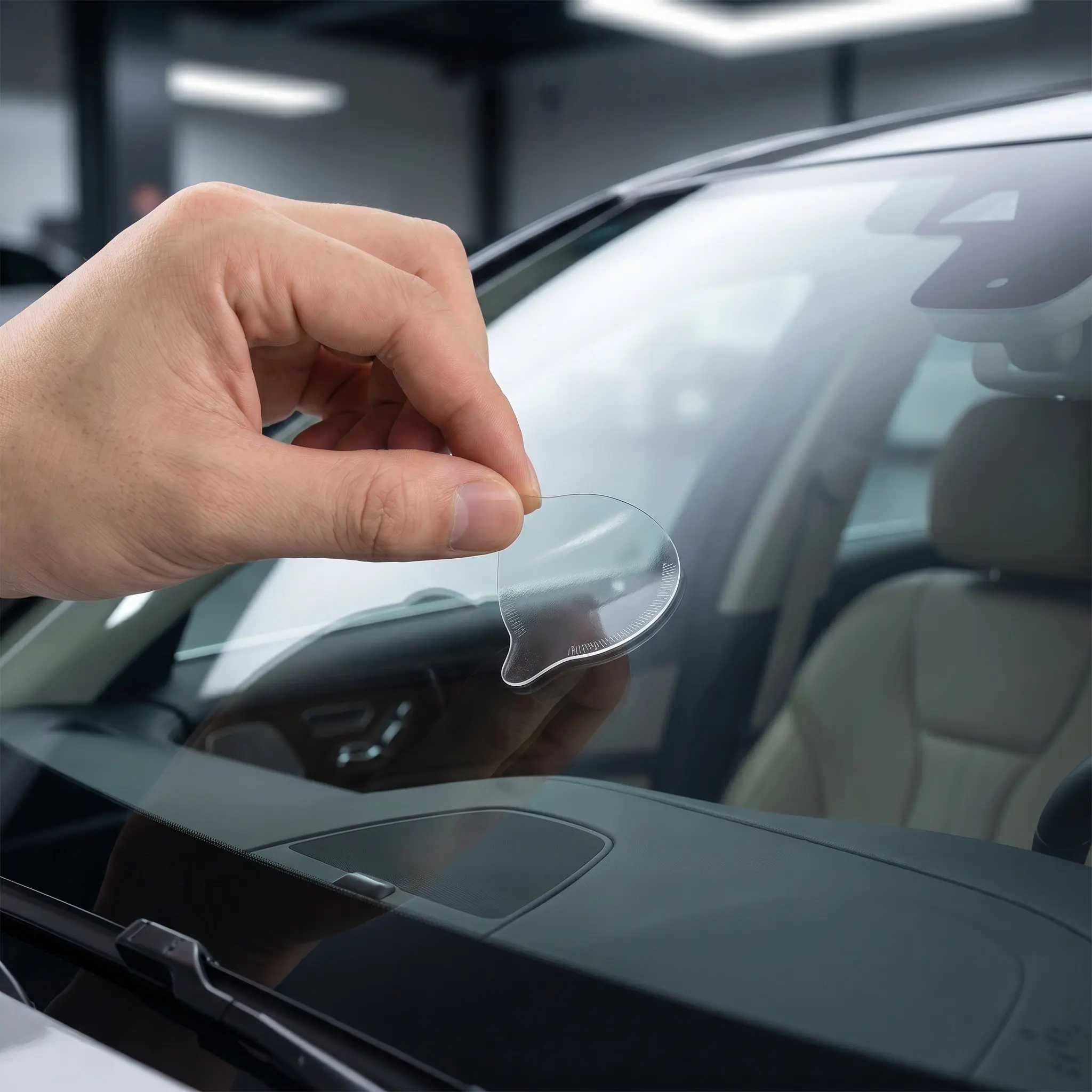 4Pcs Rain Sensor Adhesive Film Clear Silicone Gel Pads Universal Auto Windshield Replacement Mounting Film 1.30x1.06x0.08in Rain