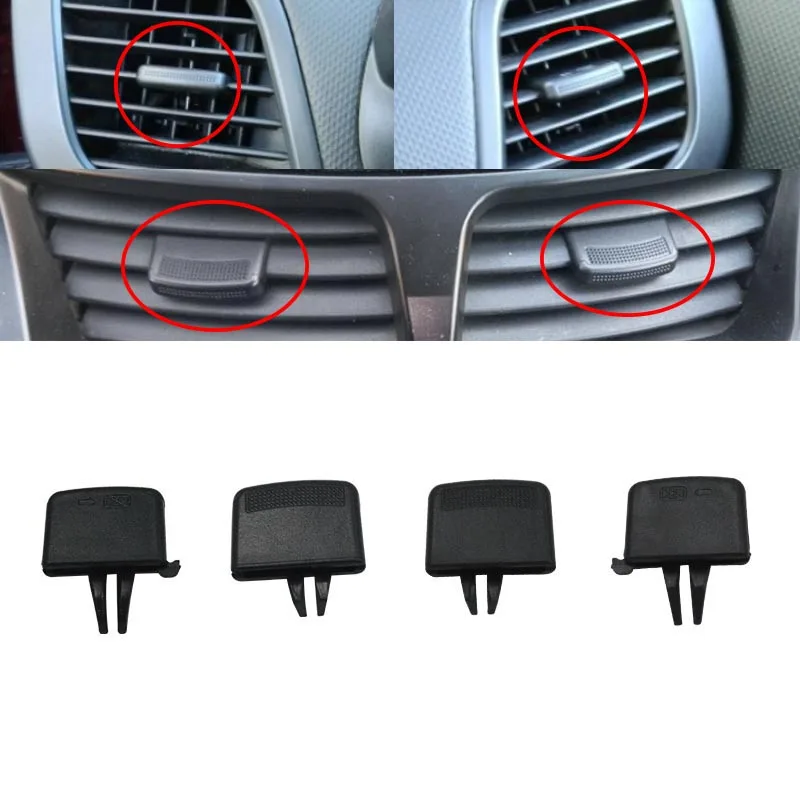 Clip de lengüeta de rejilla de ventilación de aire A/C para coche, para Hyundai, Verna, Solaris 10-16, lengüeta de salida de ventilación de aire acondicionado frontal A/C