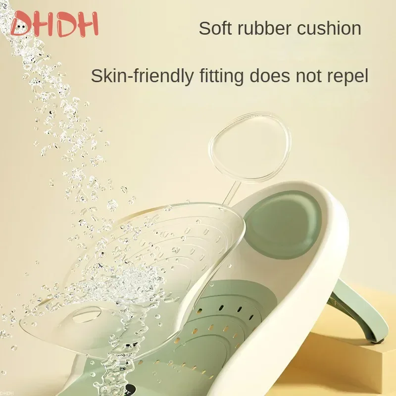 Temperature Display Baby Bath Tub – Non-Slip Foldable Infant Bathtub Real-Time Water Temp Sensor, Portable & Safe for Newborns view 5