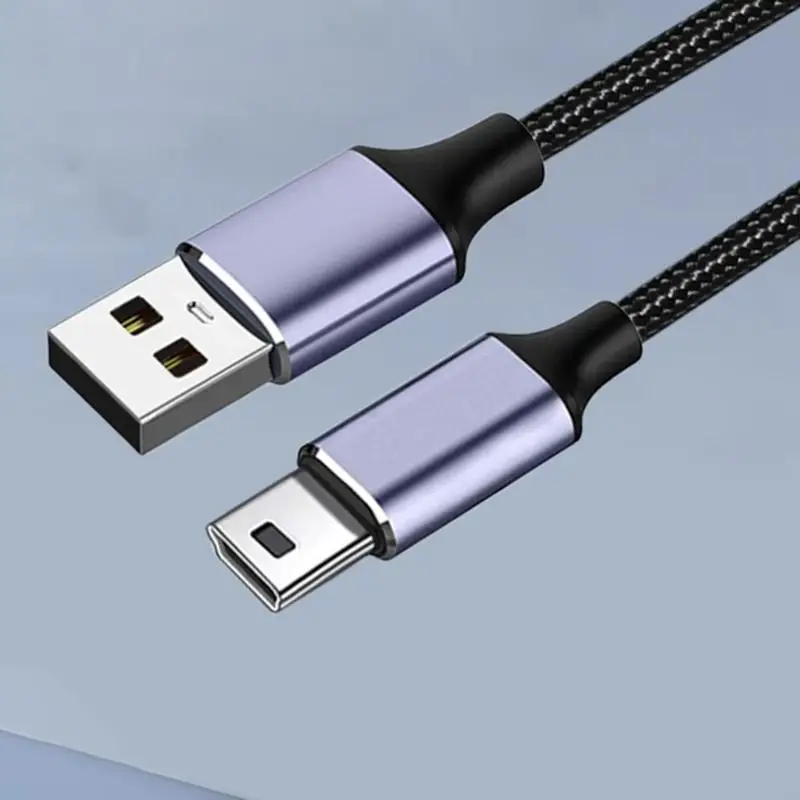 C7AB USB 2.0 to T-shape 5p Connectors Cable Power Charging Cord Wide Compatibility 2.4A Fast Charging 480Mbps Data Transfer