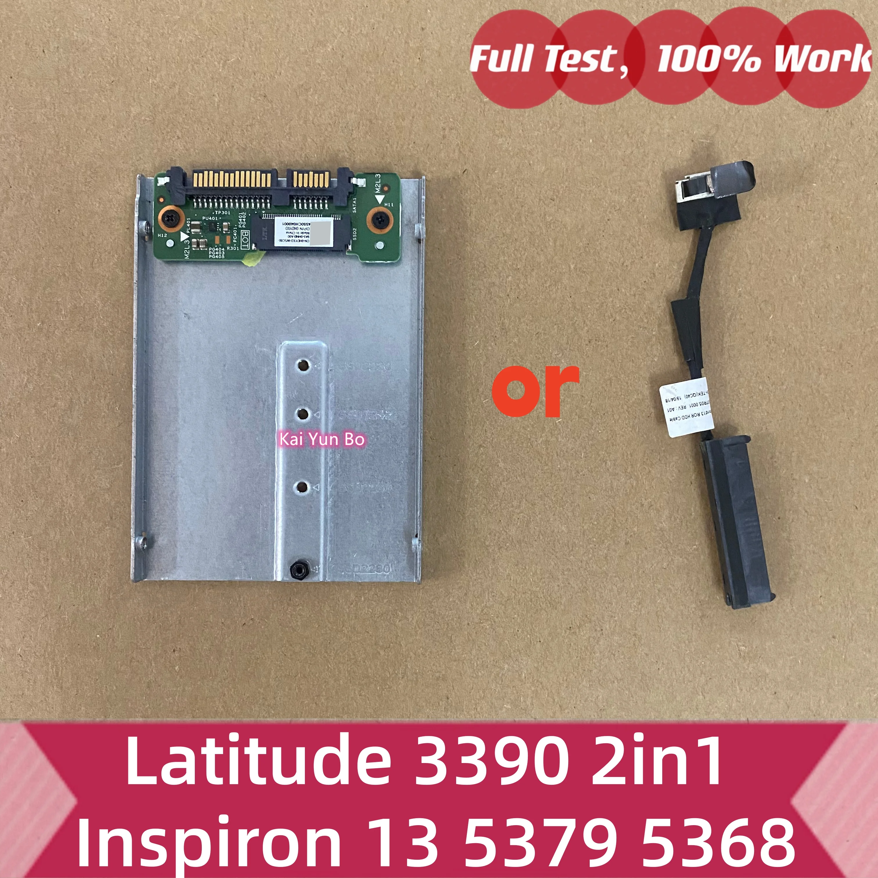 Cable para Disco Duro HDD o Placa SATA M.2 SSD o Caddy para Dell Latitude 3390 2en1 Inspiron 13 5379 5368 034RG5 17B12-1 0HDYXD 450.07R05.0001 CN-034RG5 34RG5 CN-0HDYXD HDYXD