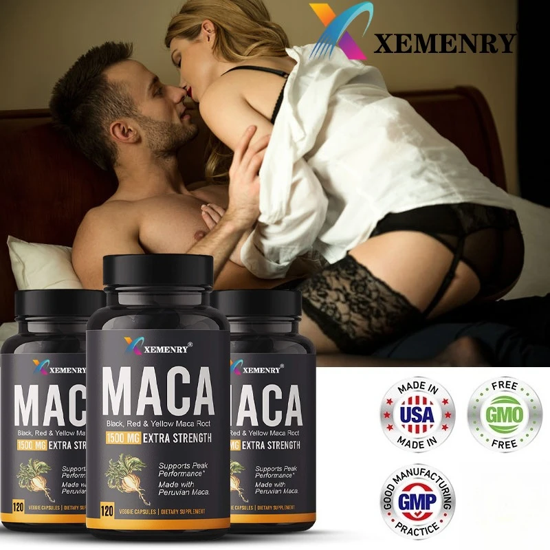 

Powerful Maca Supplement for Men and Women, Improve Energy, Endurance, Muscle Mass Health, Maca Root Vegan Capsule