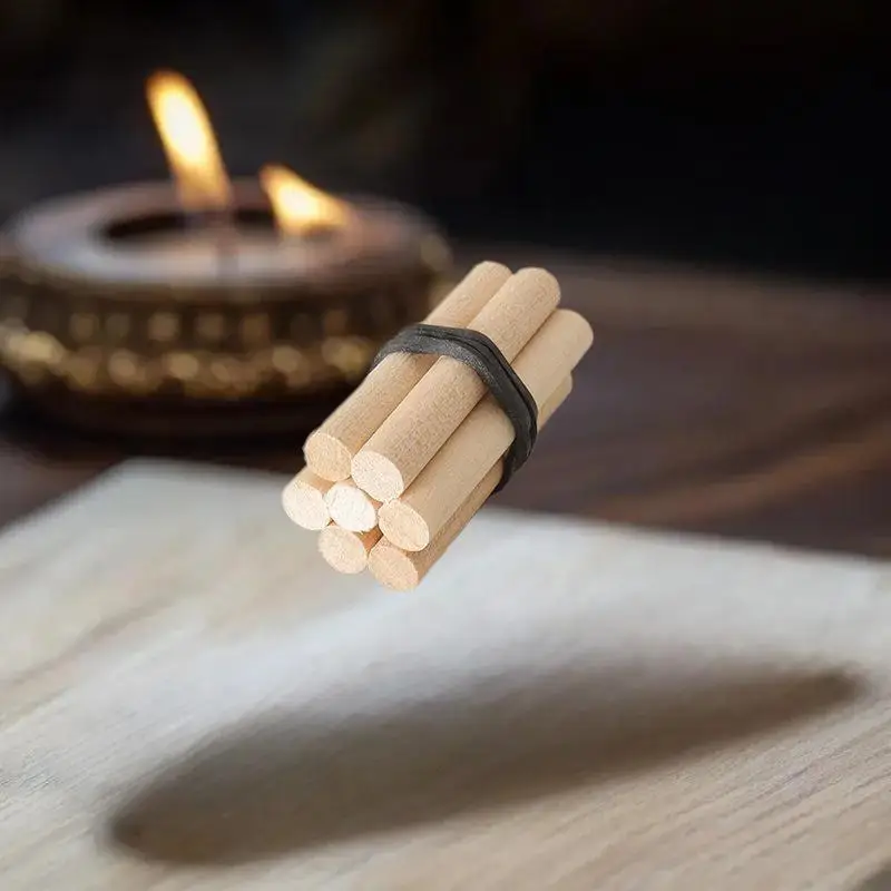 แพ็ค 5 ชิ้น อุปกรณ์เสริมบ้านตุ๊กตาจำลองฟืนขนาดเล็ก สเกล 1/12 เหมาะสำหรับตกแต่งบ้านตุ๊กตาในฉากตั้งแคมป์