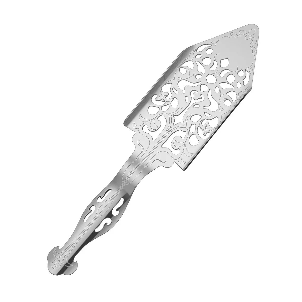 Stainless Steel Absinthe Spoon with Long Ergonomic Handle & Fine Mesh Strainer for Sugar and Ice