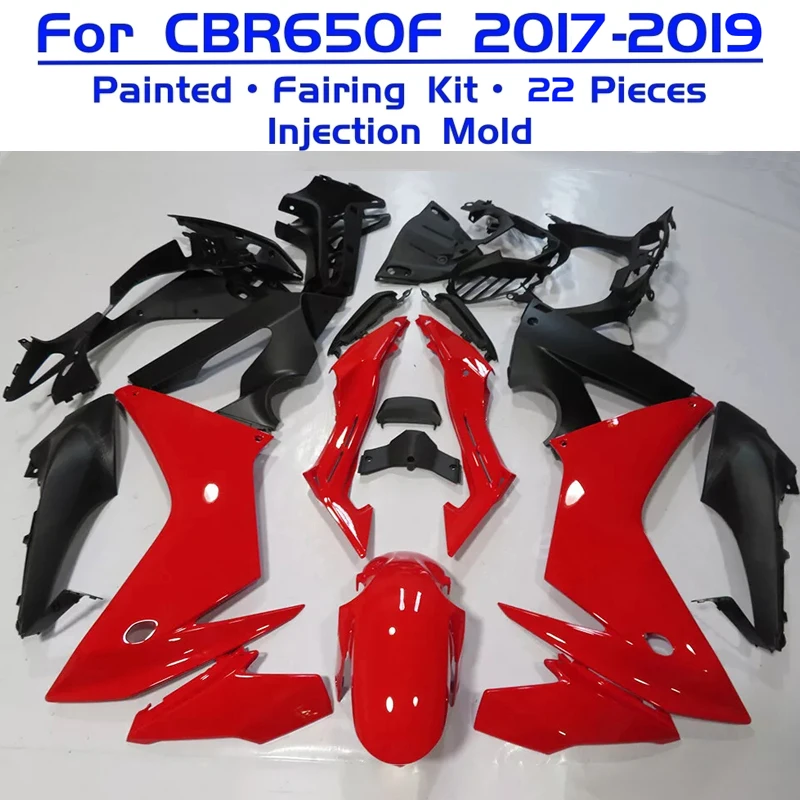 For Honda CBR650F CBR 650F 650 CBR650 F 2017 2018 2019 Cowl Plastic Fairing Kit Bodywork Injection Mold Red Matte Black